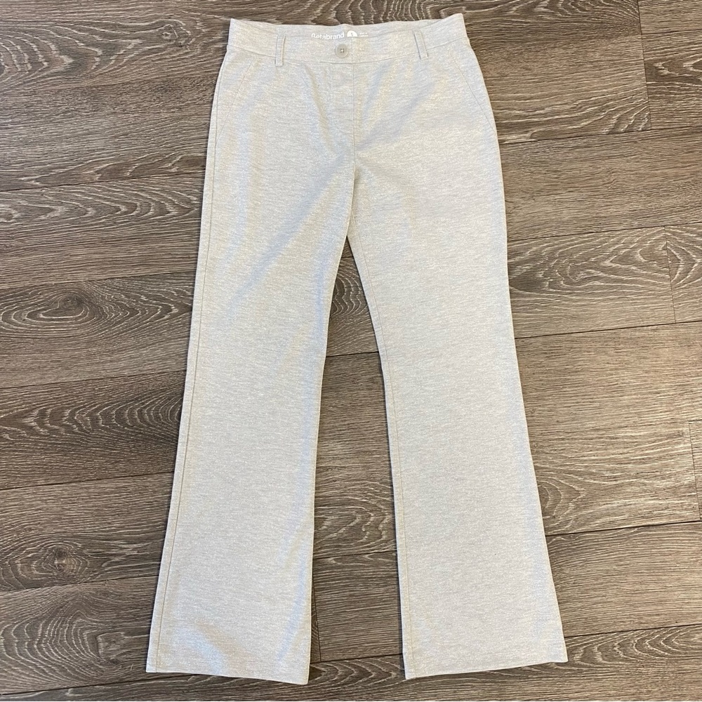 Betabrand Dress Yoga pants in shimmer silver ice gray size Small Petite SP